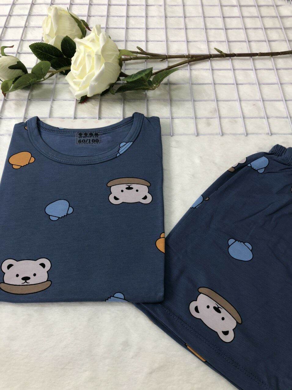 [HCM]BỘ ĐỒ THUN COTTON XỊN HÀNG NHẬP QC CHO BÉ