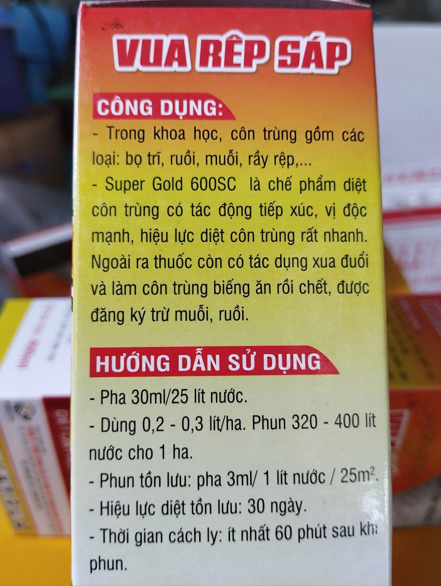 Chế phẩm Vua rệp sáp dạng sữa 2 phuy