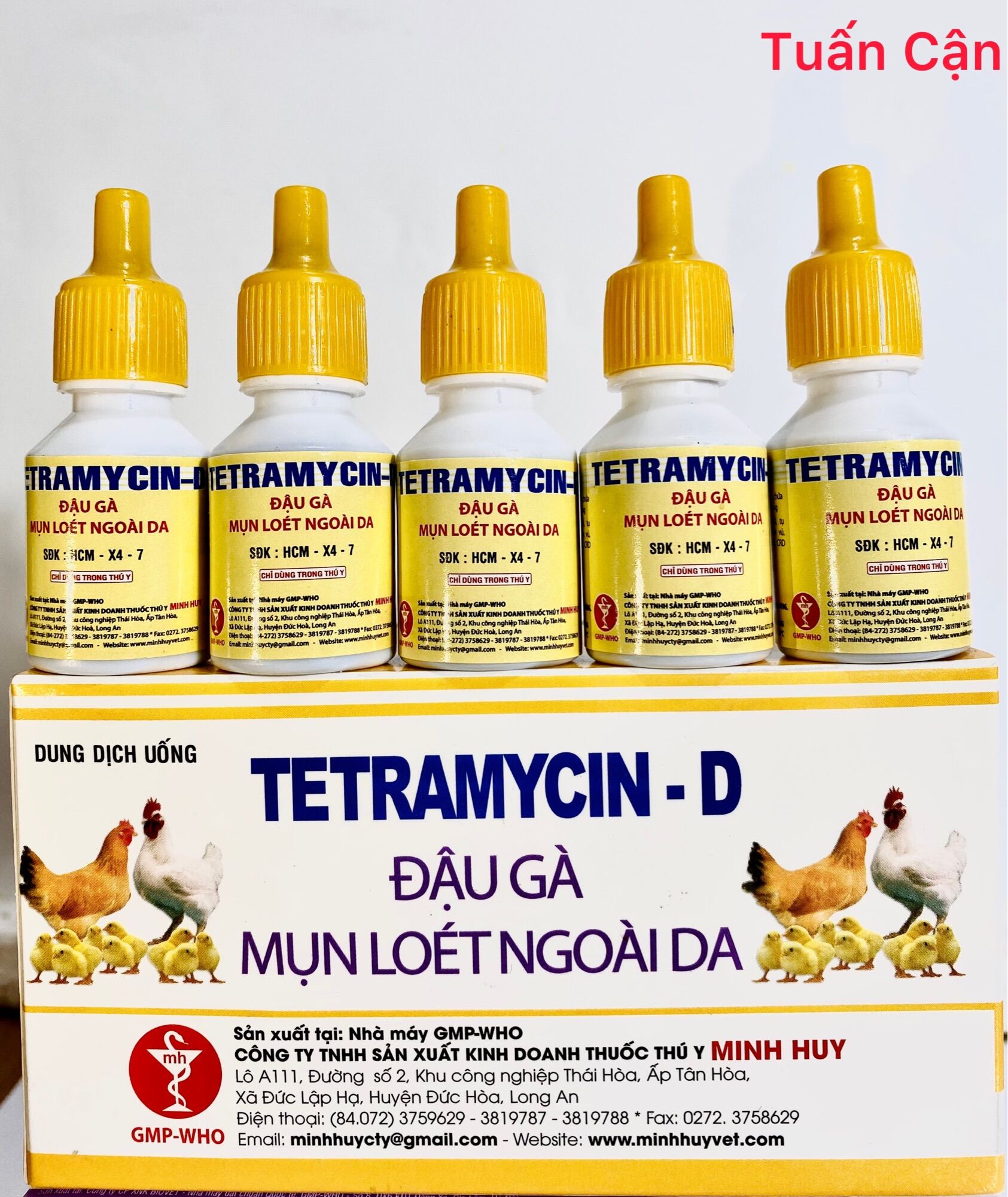 Combo 5 Lọ (10ml) Đậu gà, mụn loét ngoài da sản phẩm của công ty Minh Huy