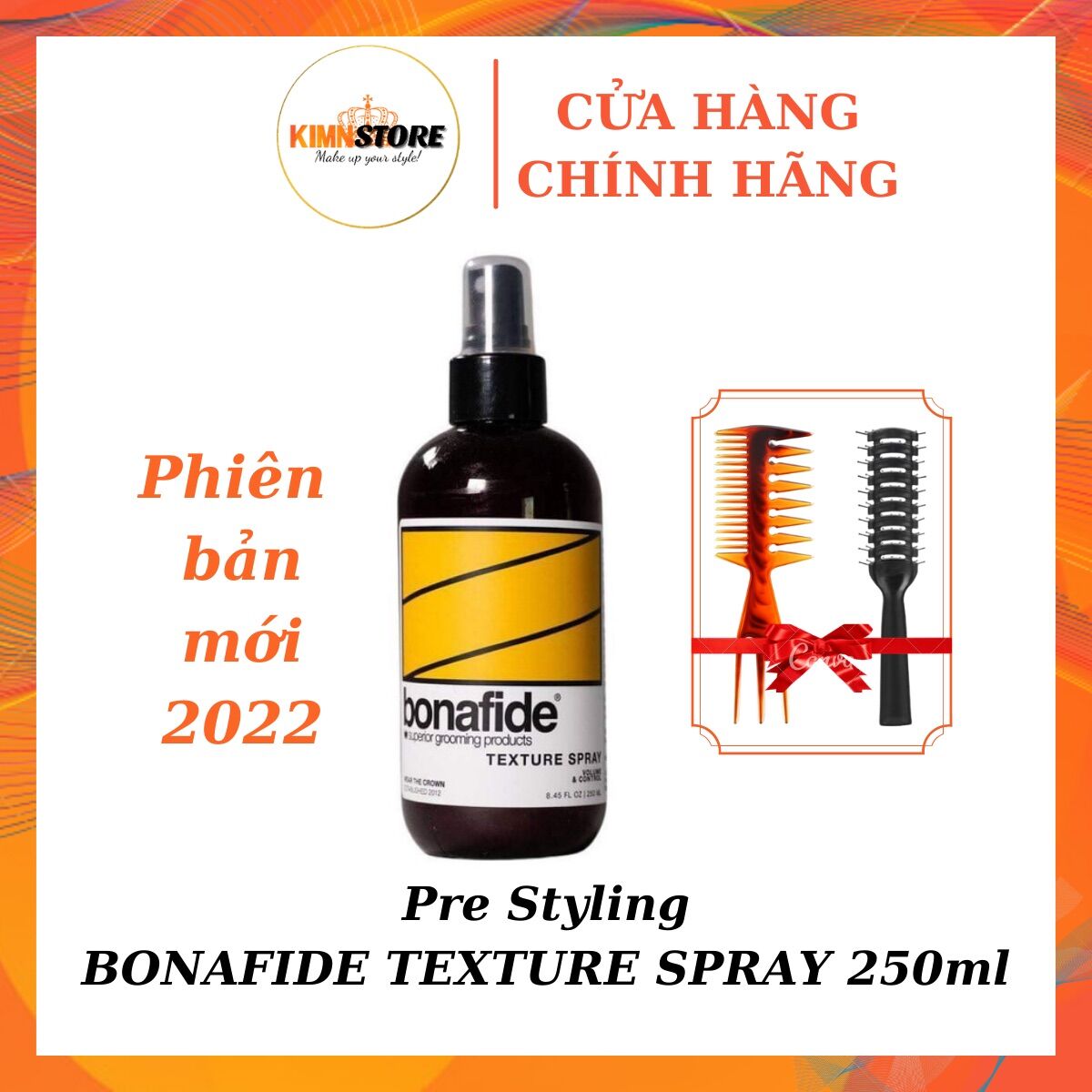 Xịt tạo phồng pre styling bona fide texture spray 250ml - xịt tạo phồng tóc nam