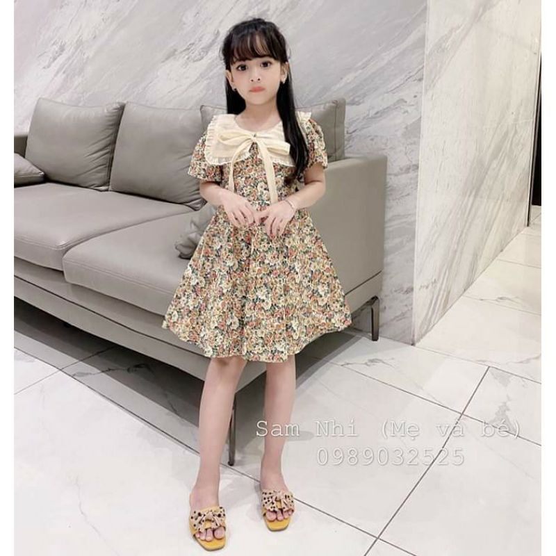 Váy hoa cô tiểu thư bé gái