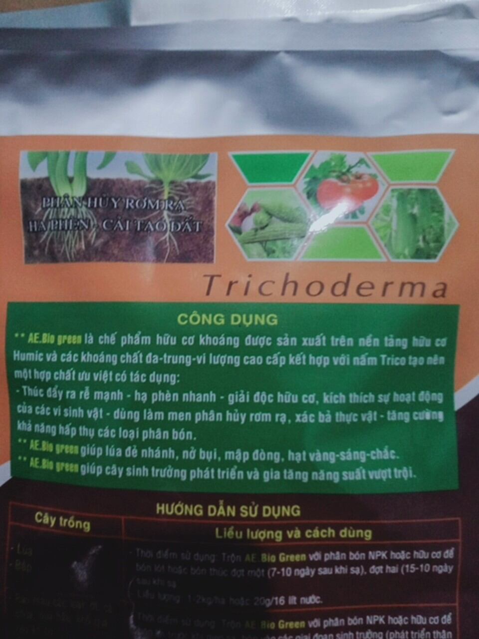 Phân bón hữu cơ khoáng SUPER MAX - SÂM ĐẤT. PHÂN HỦY RƠM RẠ. GÓI 1KG