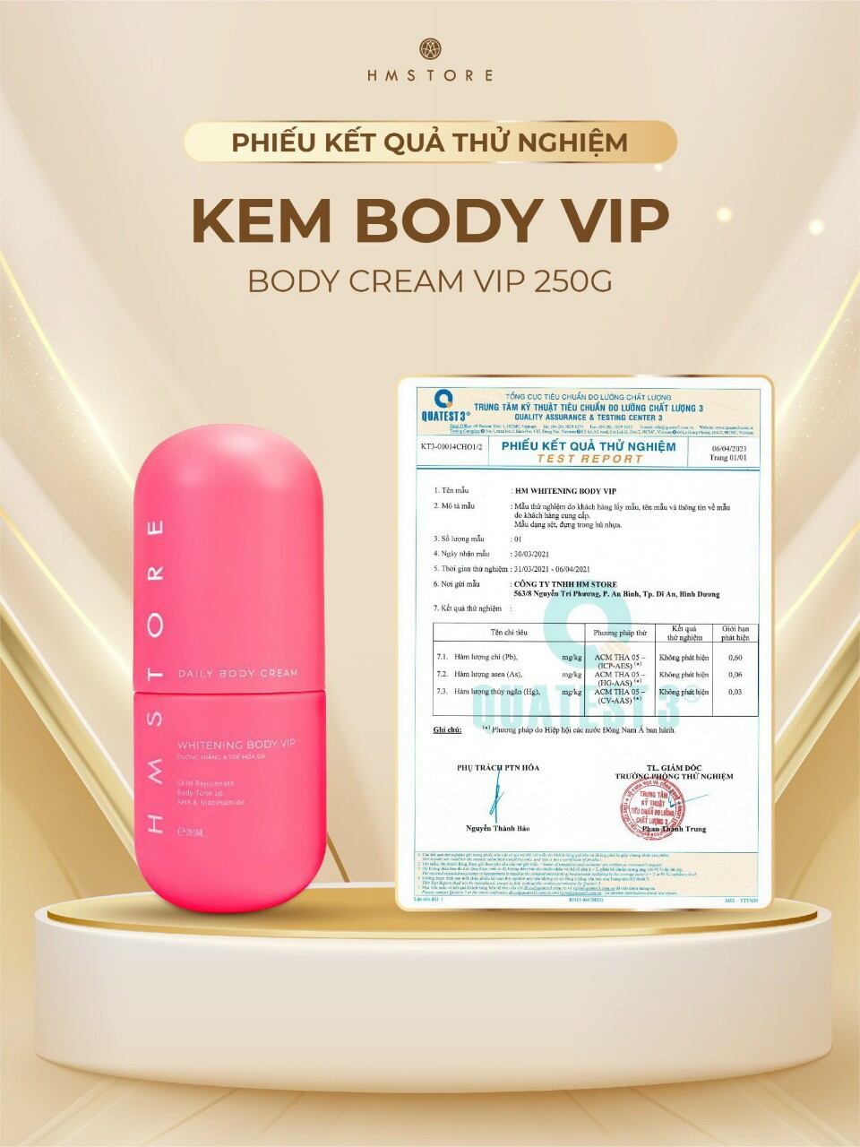 Kem Dưỡng Body Vip HM STORE