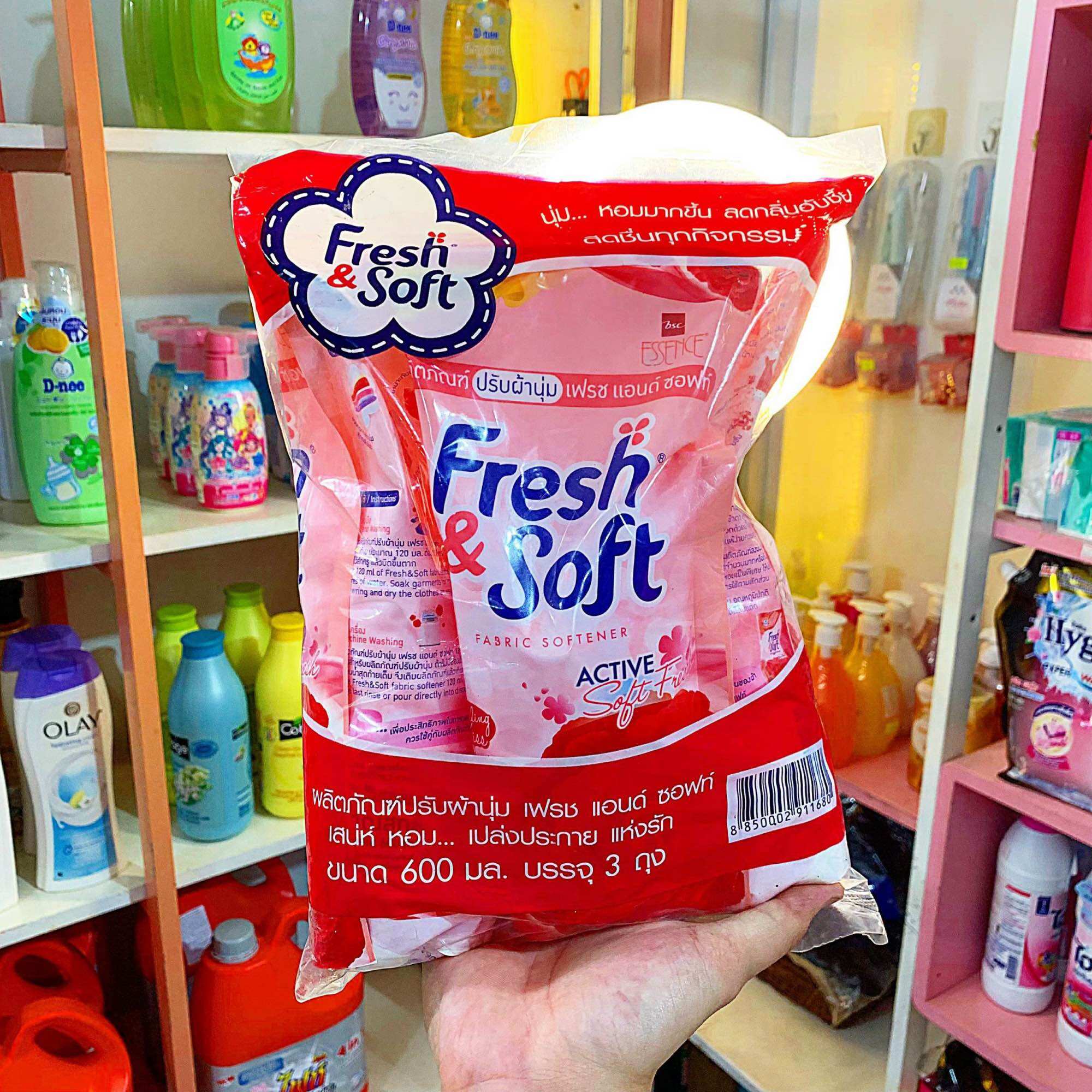 ( Lẻ 1 túi ) Nước xả vải Fresh Soft Thái Lan 500ml/1 túi