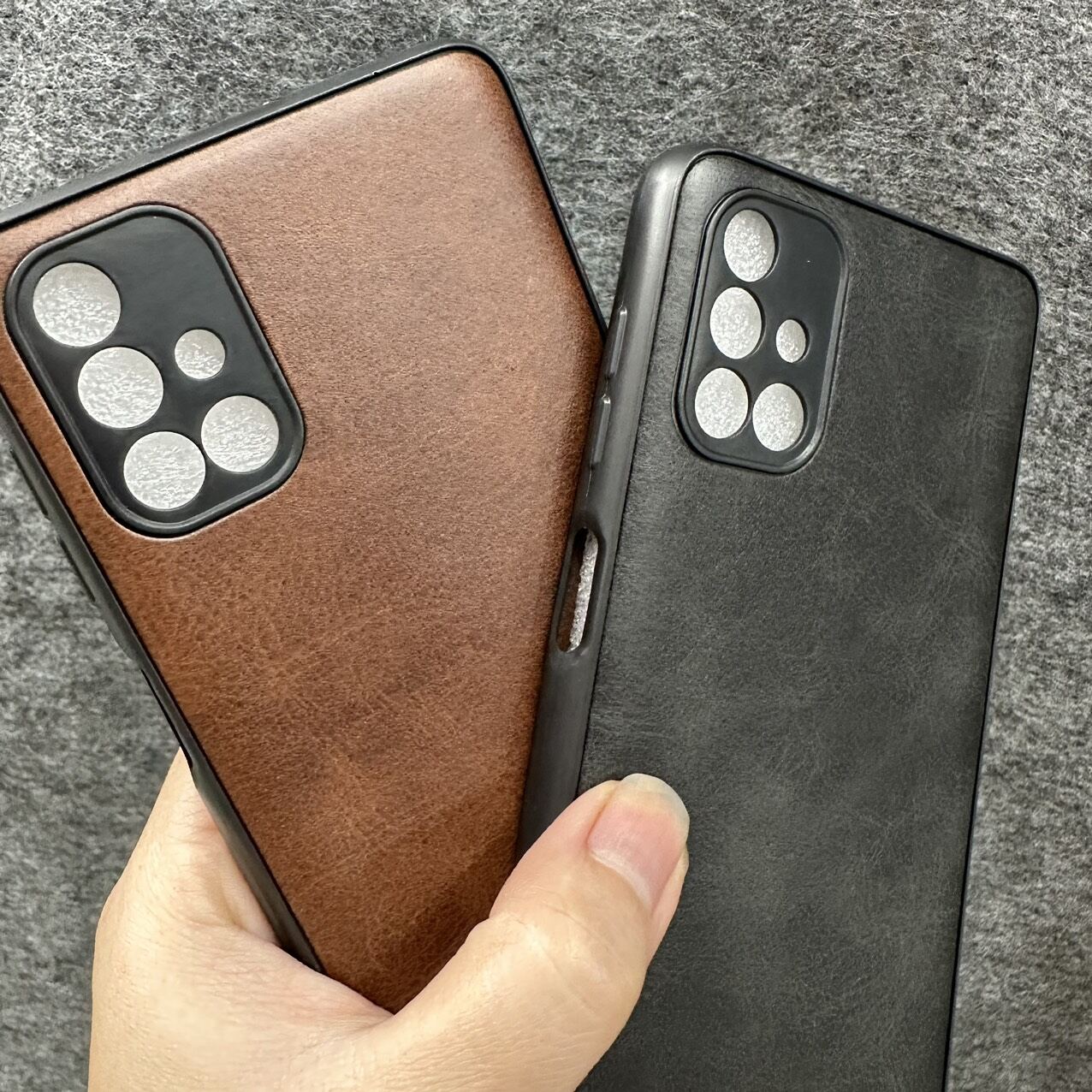Case ốp lưng Samsung M51 dẻo kiểu da mềm mịn ôm máy bảo vệ camera