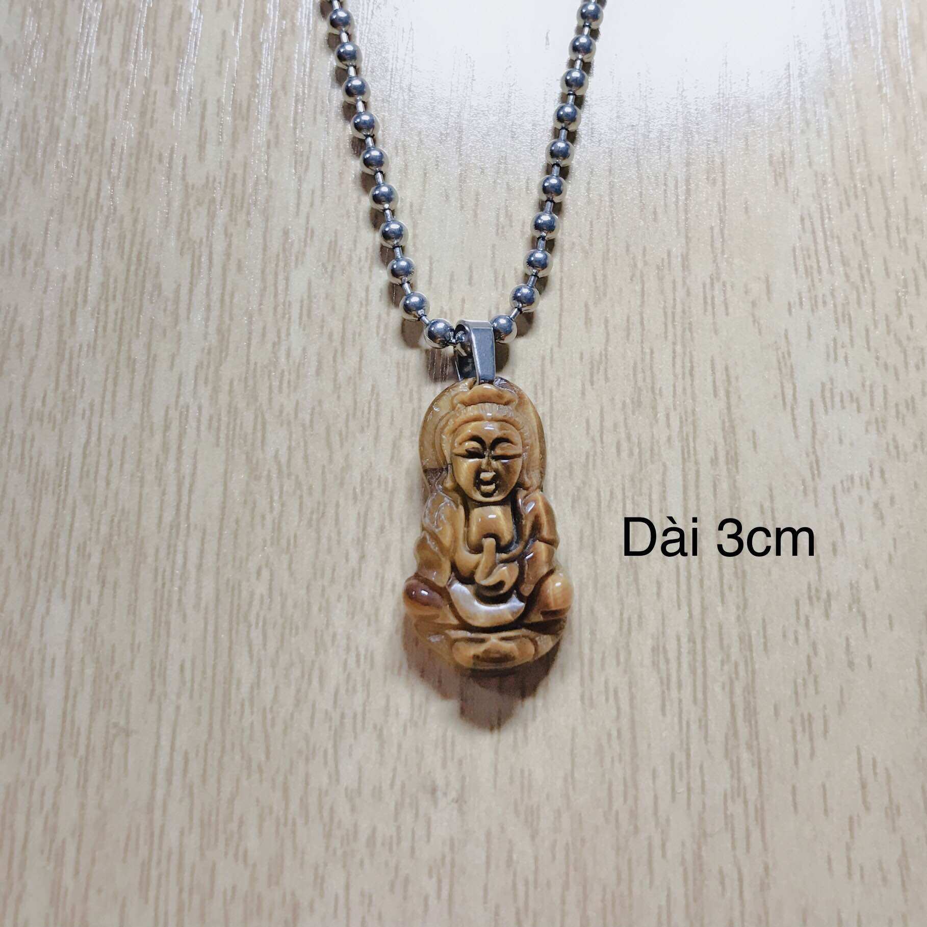 Mặt dây chuyền inox Phật di lạc