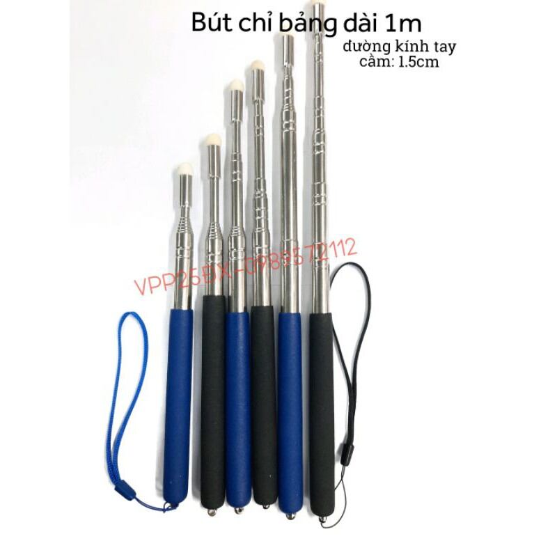 Que  chỉ bảng kéo dài 1 mét,đầu bọc nỉ.