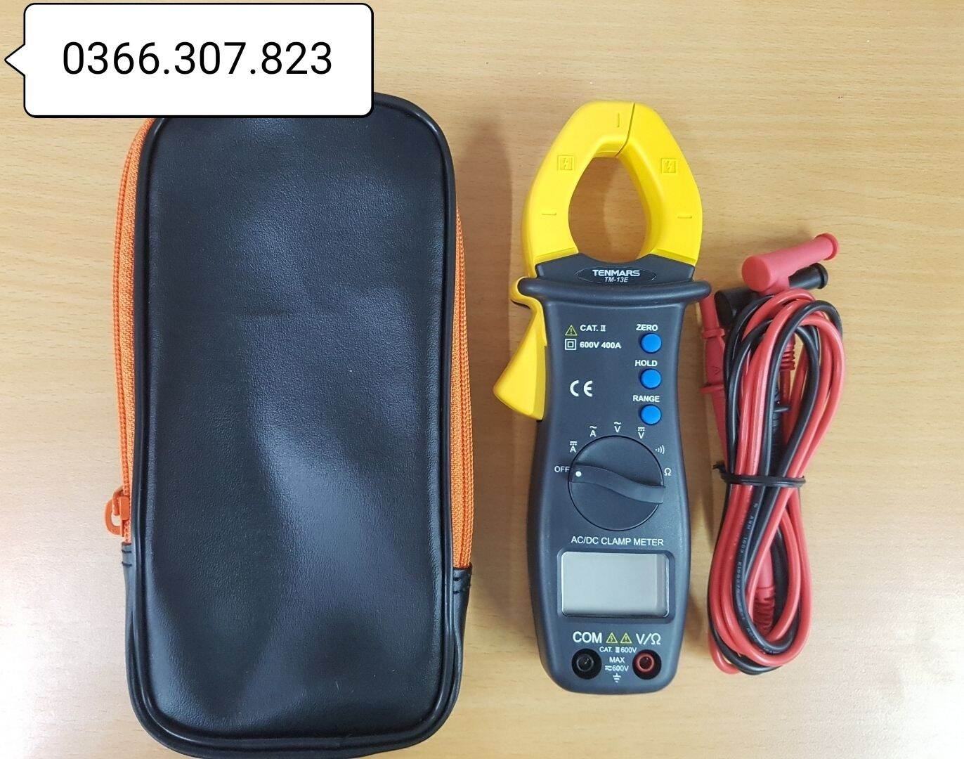 [HCM]Ampe kìm đo dòng AC/DC Tenmars TM-13E (400A)