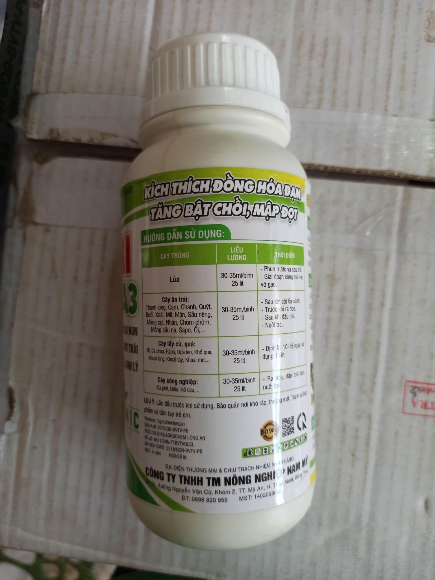 Canxi bo sữa 500ml Chống rụng trái non - tăng đậu trái - lên màu đẹp - giữ cuốn hoa tươi