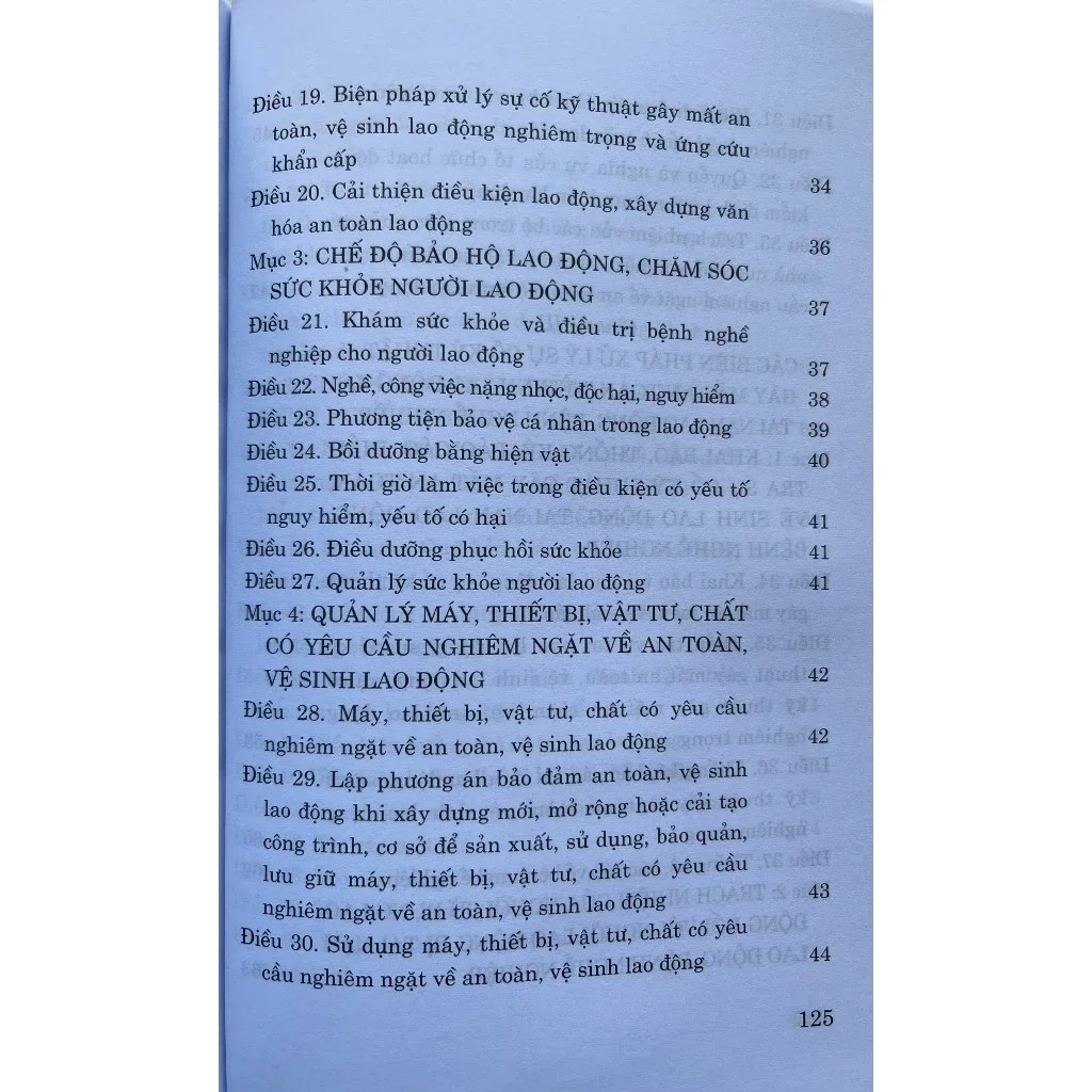 Luật An Toàn Vệ Sinh Lao Động ( Hiện hành )