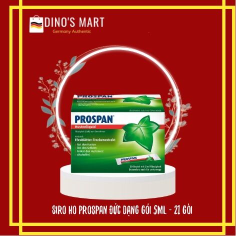 Siro Prospan Đức dạng chai, Prospan Đức gói, Tinh chất Prospan Đức