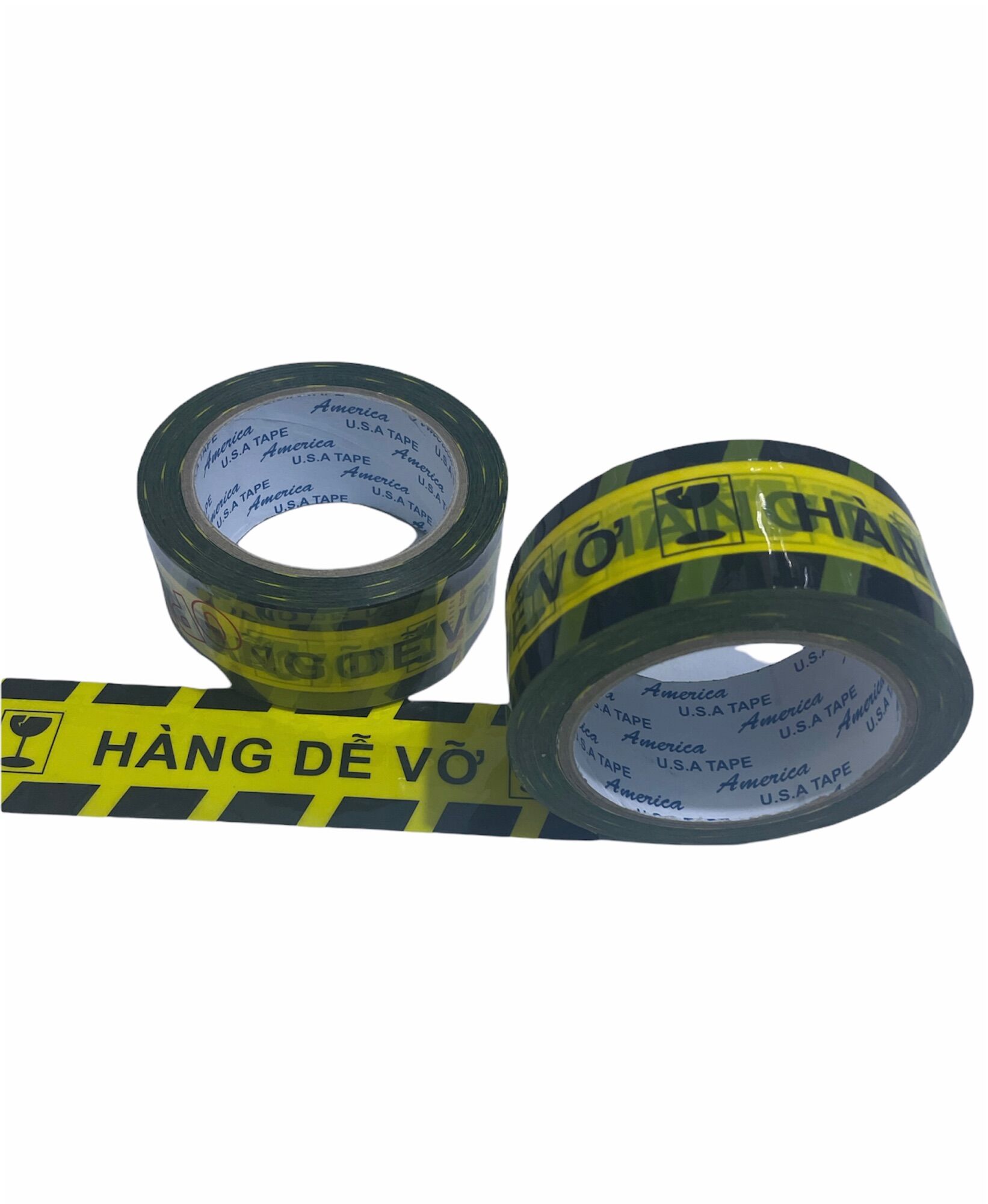 Băng keo in chữ hàng dễ vỡ 2 cuộn