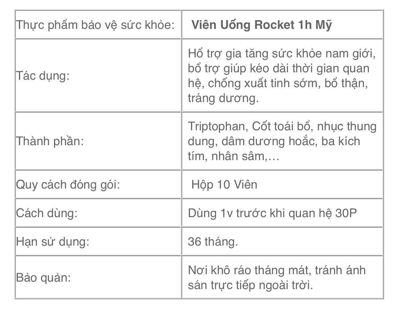 RocKet 1h (mỹ) - Che tên