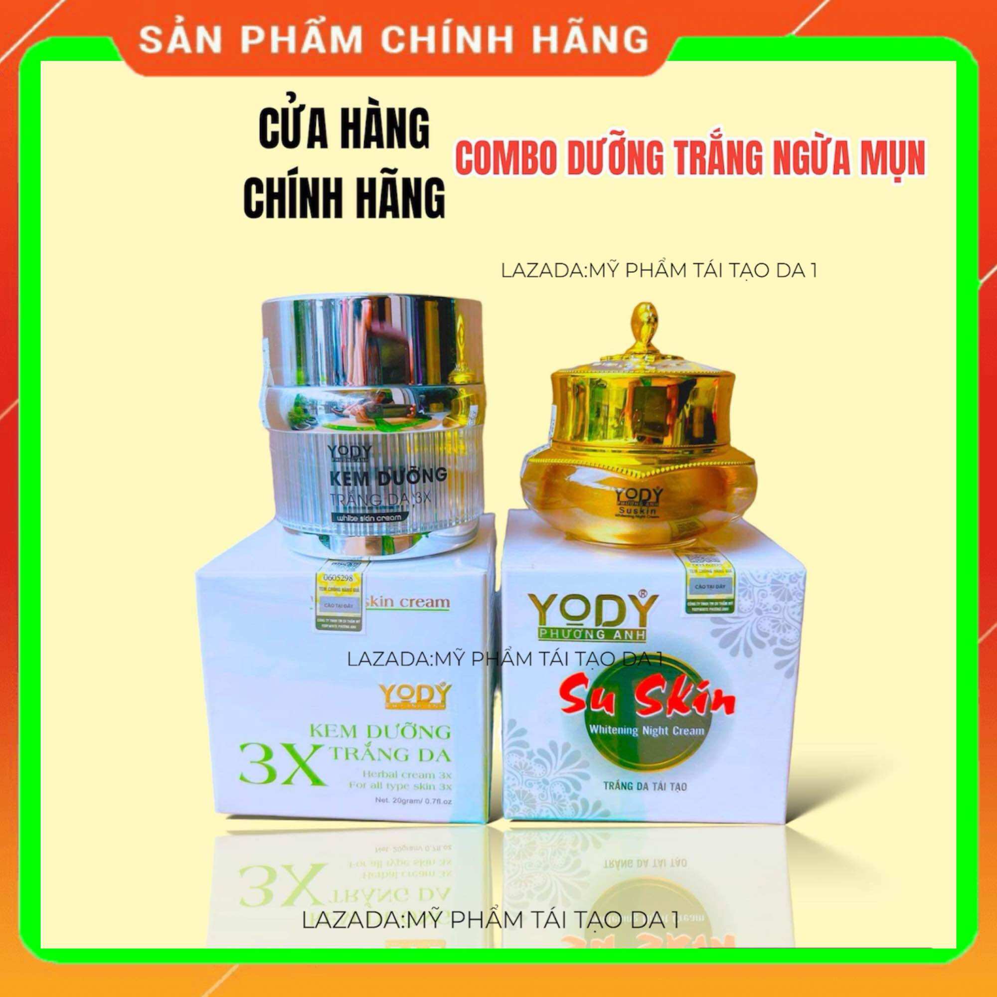 Combo Dưỡng Da Ngừa Mụn Trắng Da Yody Wihte Phương Anh