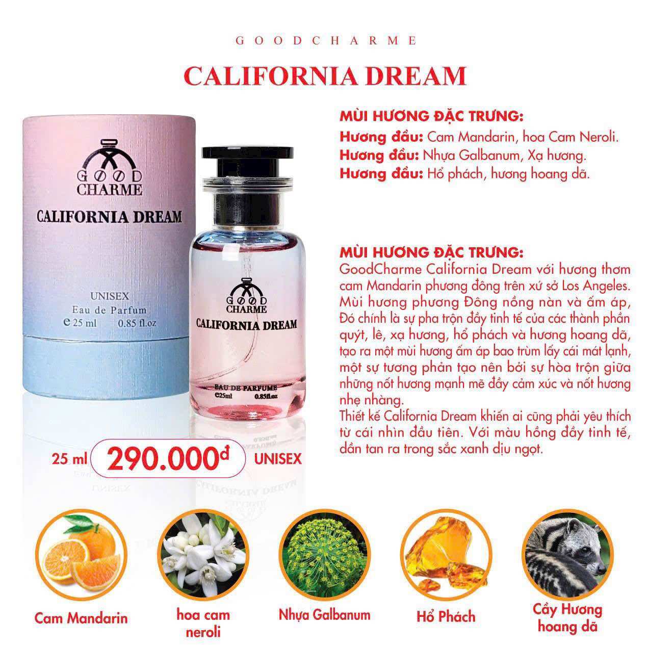 Nước hoa nam 25ml Goodchame METEORE ( có mẫu chiết 10ml )