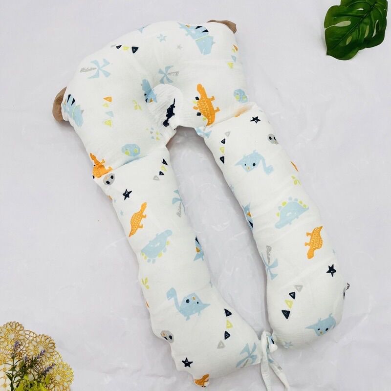 Gối chữ U đa năng cho bé ( vừa chặn và là gối ôm)