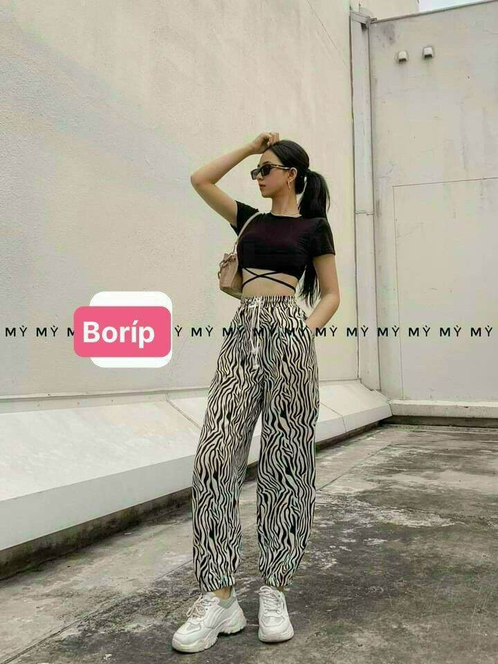 Áo croptop borip quấn eo siêu xịn xò