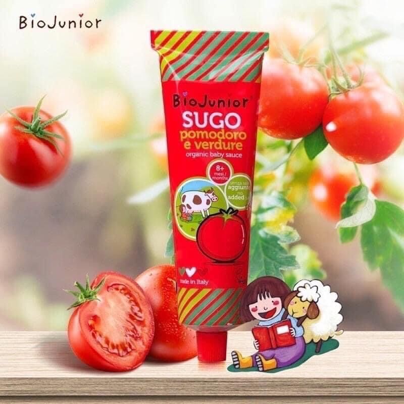 Sốt tương cà chua hữu cơ Bio Junior cho bé từ 8m+