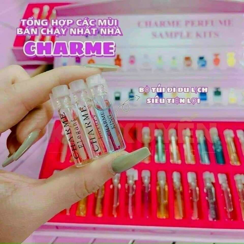 Charme Bộ Tesr nước hoa 30 mùi