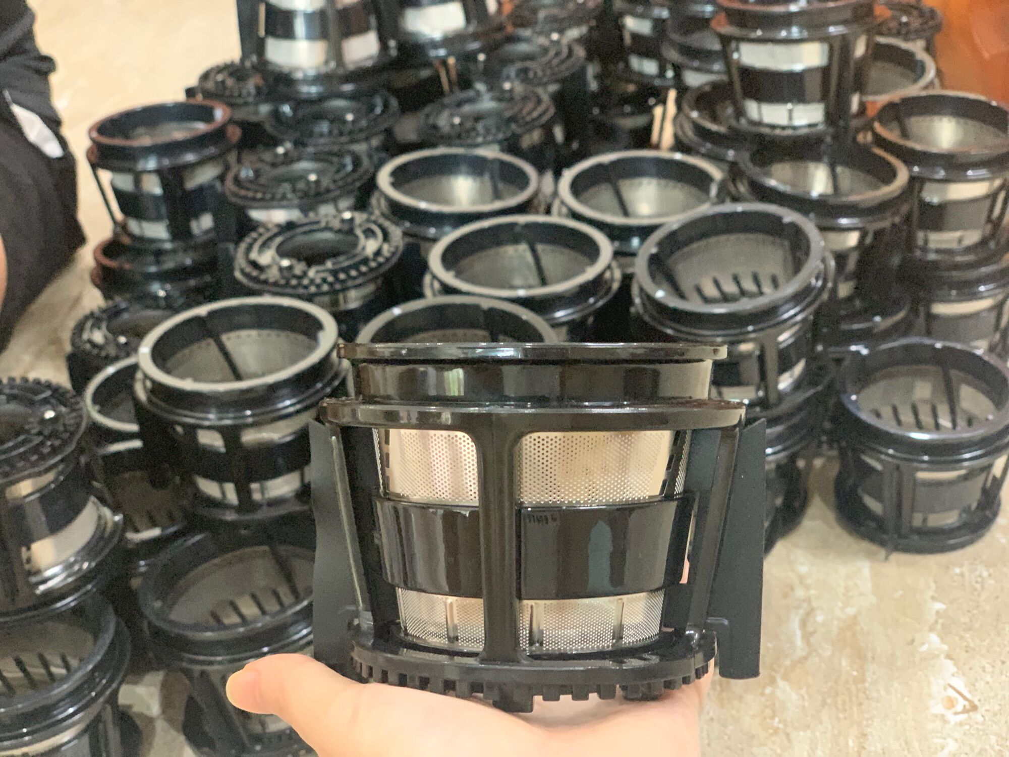 Phụ kiện màng lọc inox của máy ép chậm satvm je 31,32,35 chính hãng