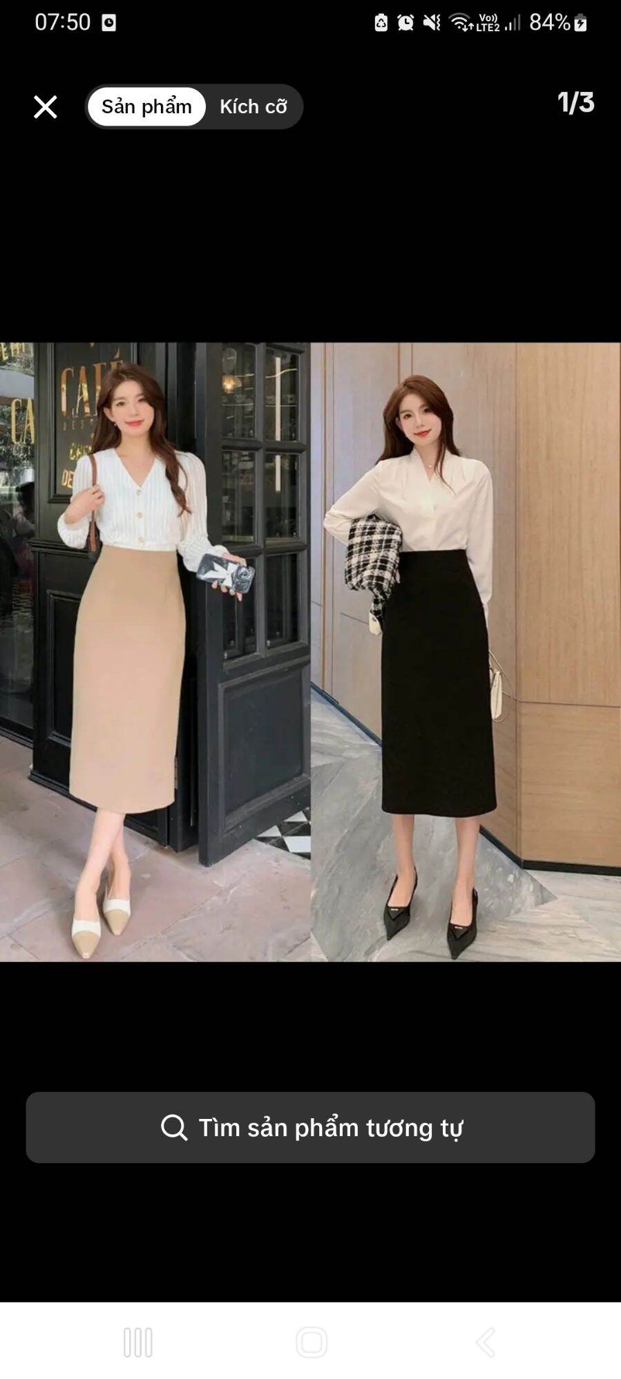 Chân váy công sở cao cấp tôn dáng cực đẹp chất liệu tuyết mưa 3 màu ĐEN,NÂU,KEM