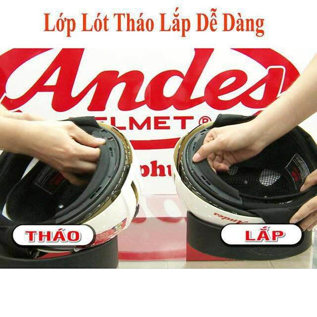 nón bảo hiểm andes 3S