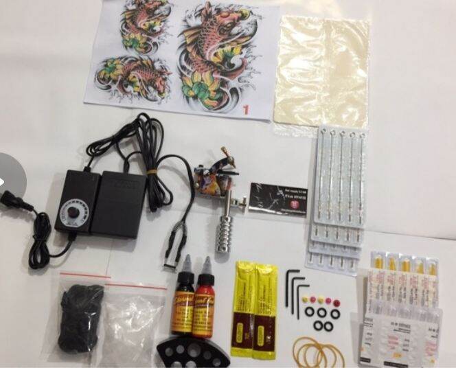 Bộ kit 1 máy xăm dành cho người mới học xăm