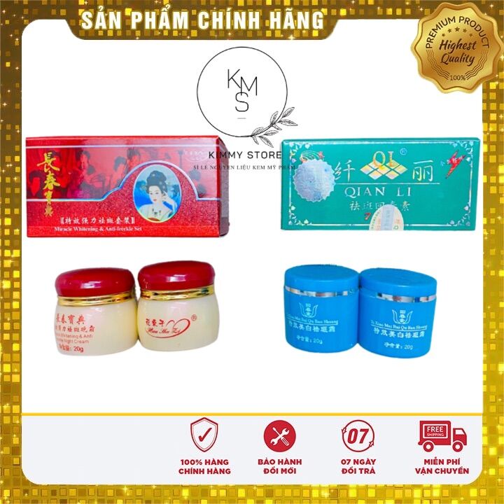 Lẻ 1 cặp kem cô tiên nám đỏ và kem QL Qianly