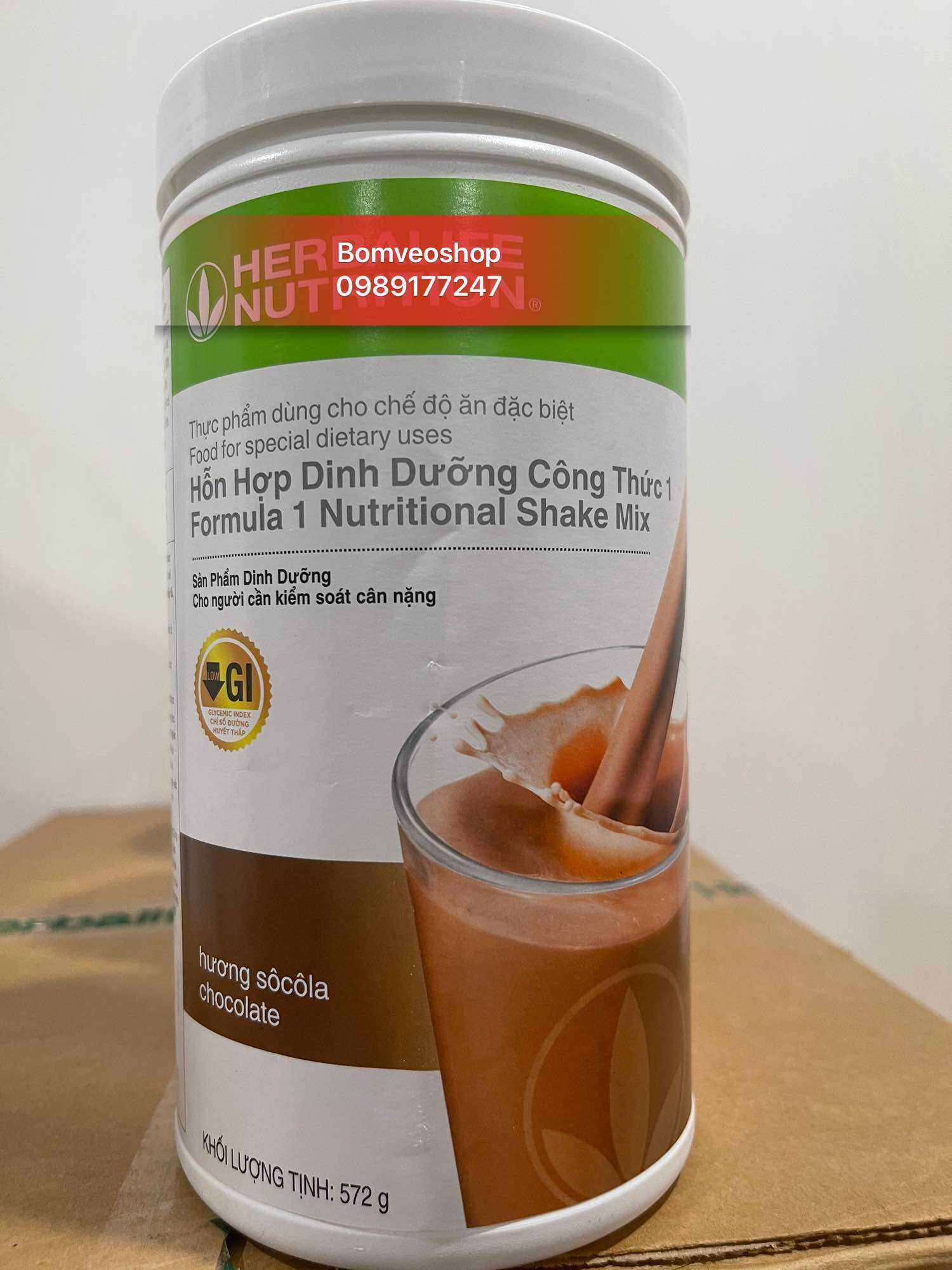Bomveoshop ) Bữa ăn lành mạnh dinh dưỡng vị Socola