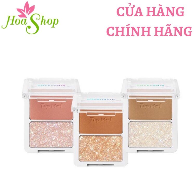 Bảng Phấn Mắt 2 Màu Ánh Nhũ Lung Linh Unleashia Tap Me Palette Duo 8.4g