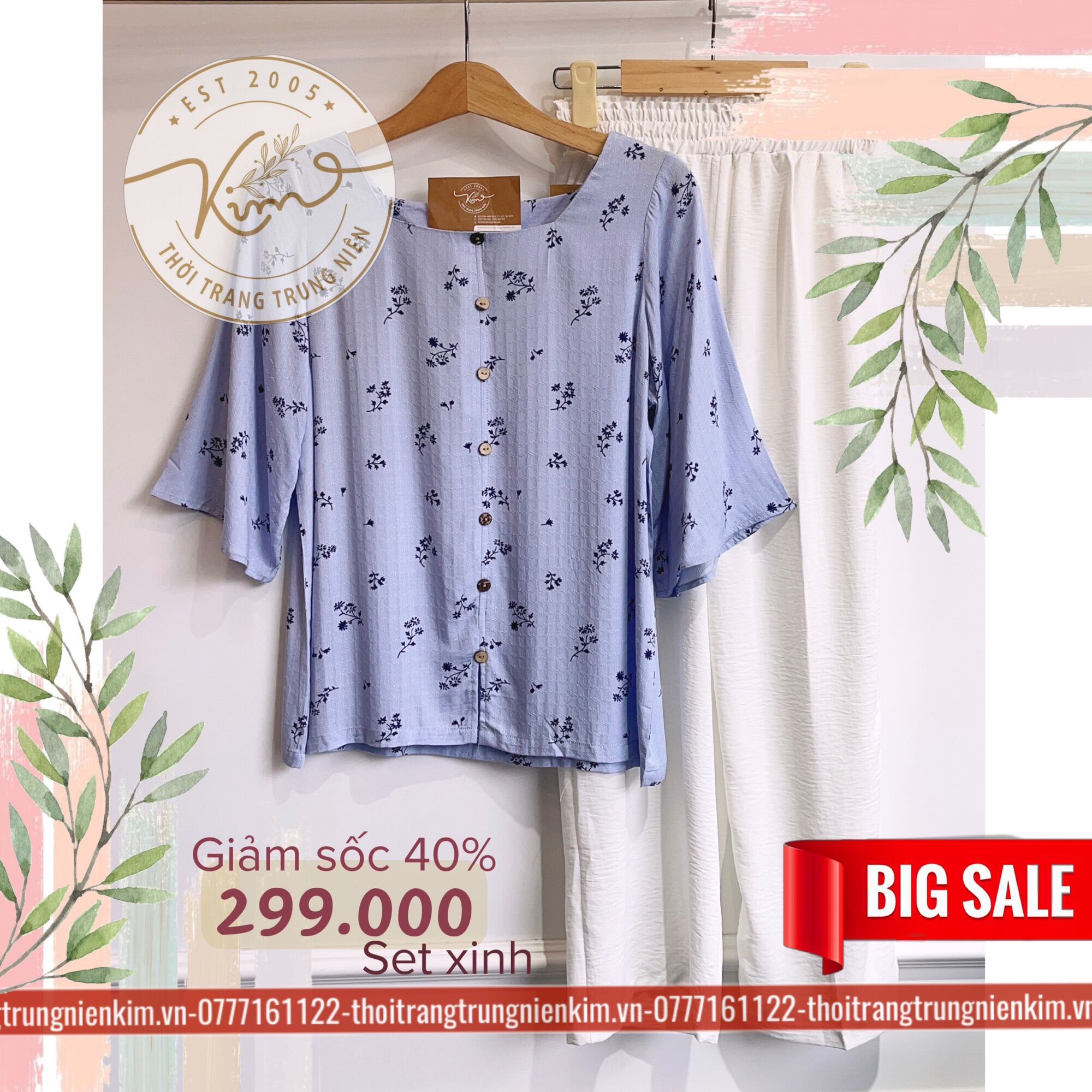 Set Áo Xinh Cổ Thuyền