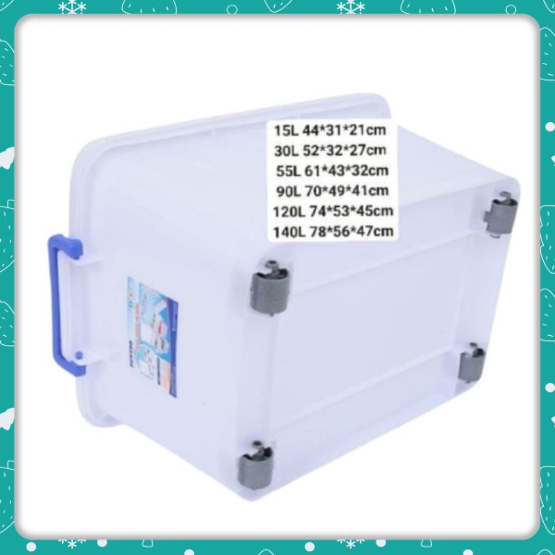 Thùng nhựa có bánh xe Duy Tân 15L/30L/55L