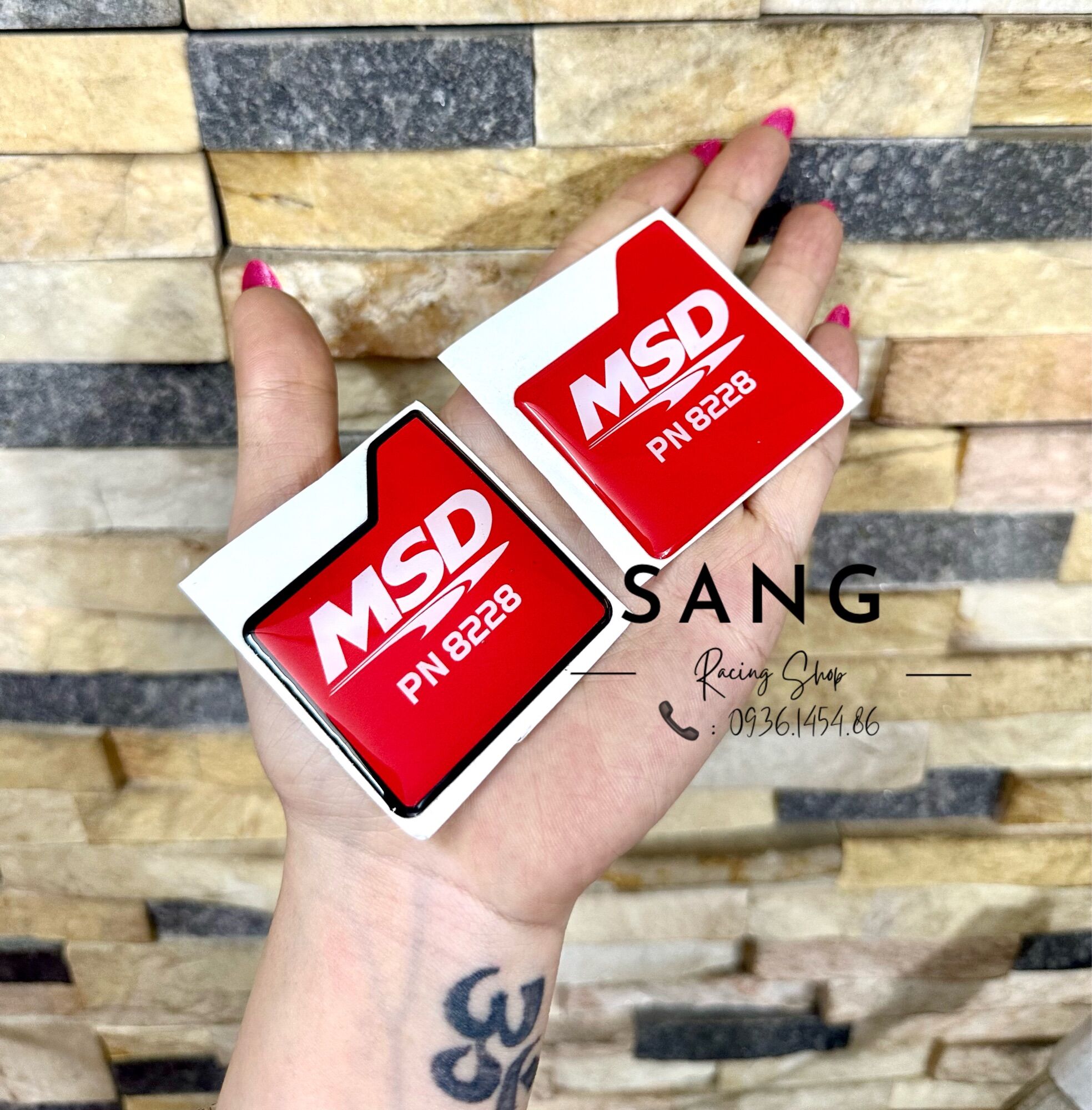 Tem nổi MSD mobin sườn keo nổi gắn mọi vị trí