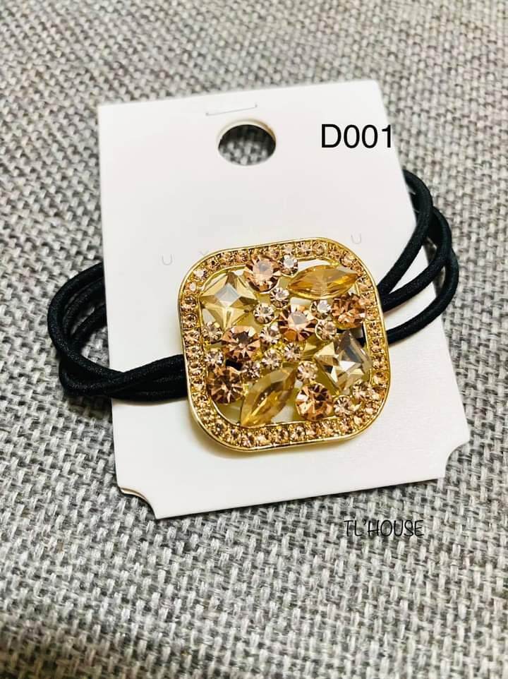 Dây buộc tóc đính pha lê cao cấp - Mã Sp D001