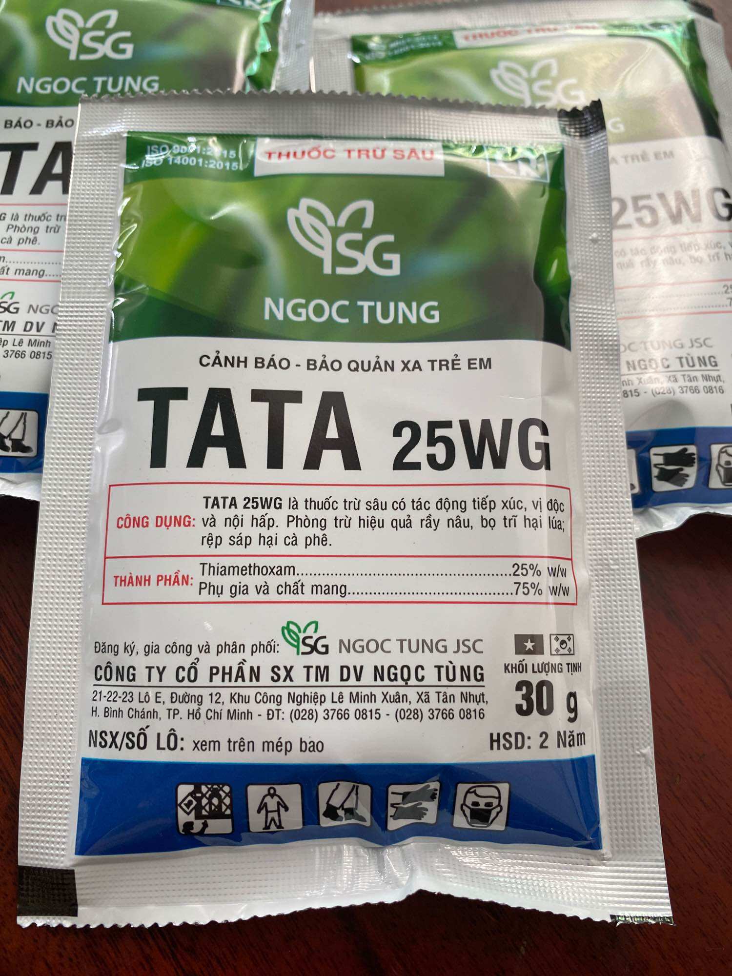 Trừ sâu: tata 25wg- 5 gói 30g: đặc trị rầy nâu. bọ trĩ. rệp sáp….