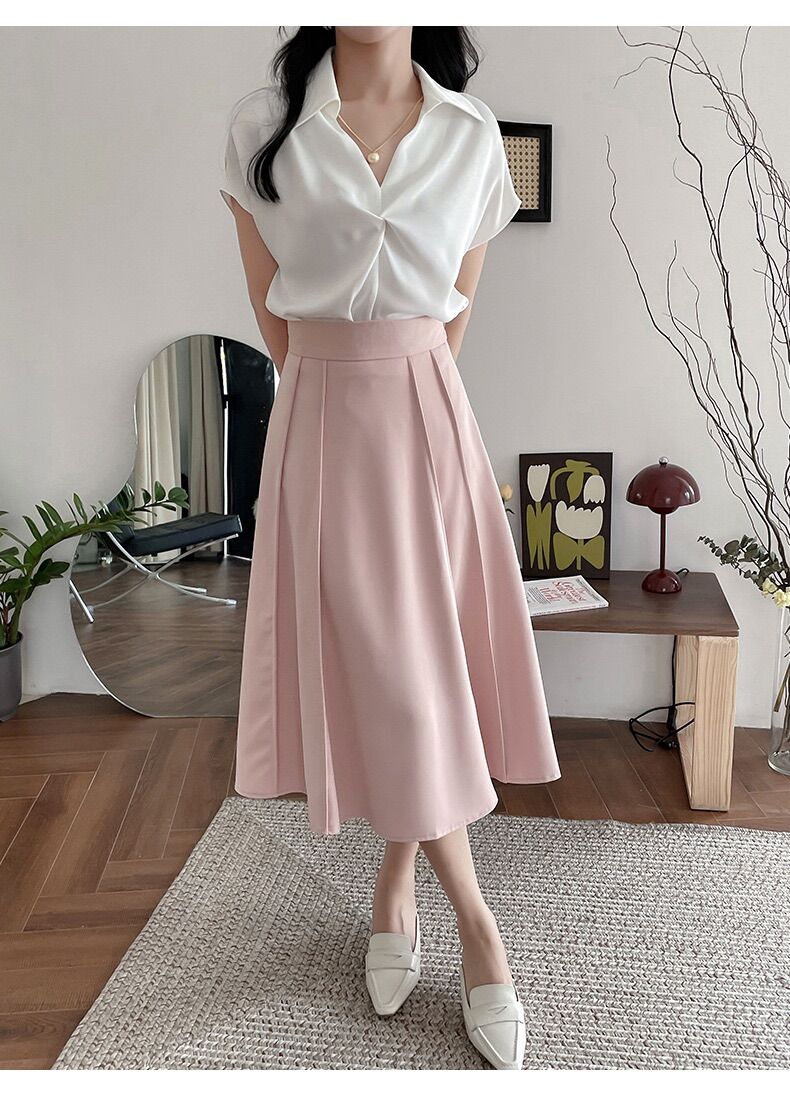 Áo xoắn ngực cổ sơ mi nhiều màu