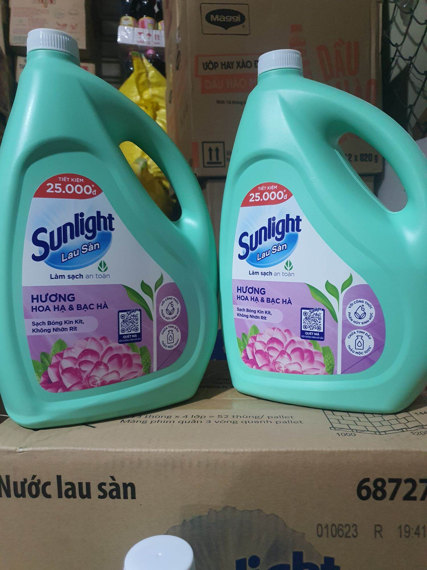 Nước lau sàn Sunlight bình lớn