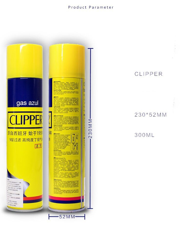 Bình Gas Bơm Bật Lửa  Clipper  sạch tự nhiên,tiêu chuẩn châu Âu