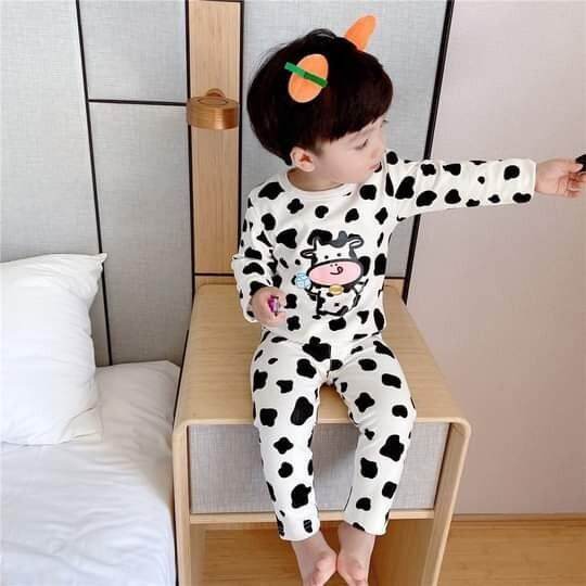 Bộ bò sữa dài tay cho bé