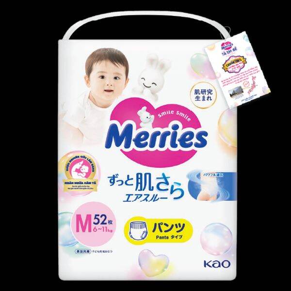 Merries Tã Quần size M52 - L44 - XL38 - size XXL26
