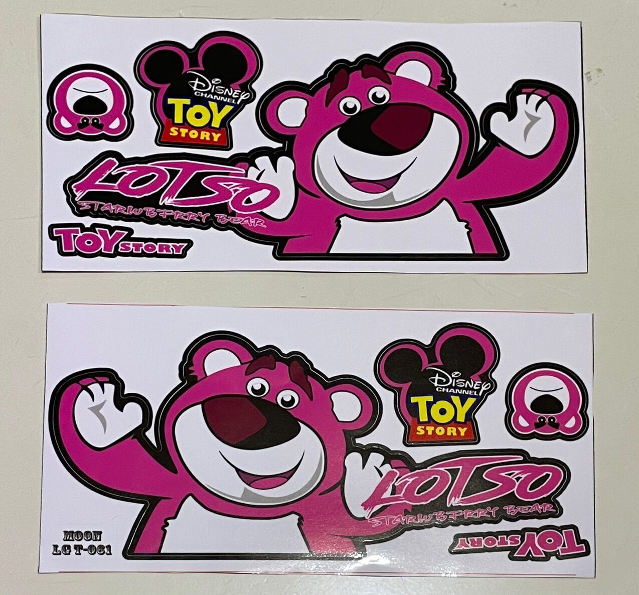 Bộ decal dán xe máy đt máy tính gấu lotso dâu siêu hot