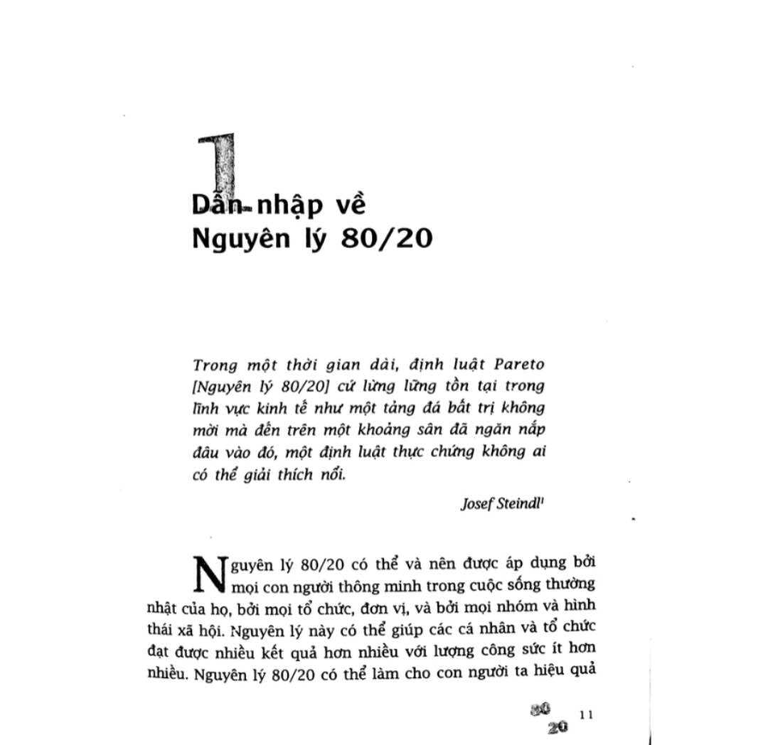 Nguyên lý 80/20 bí Quyết Làm Ít Được Nhiều