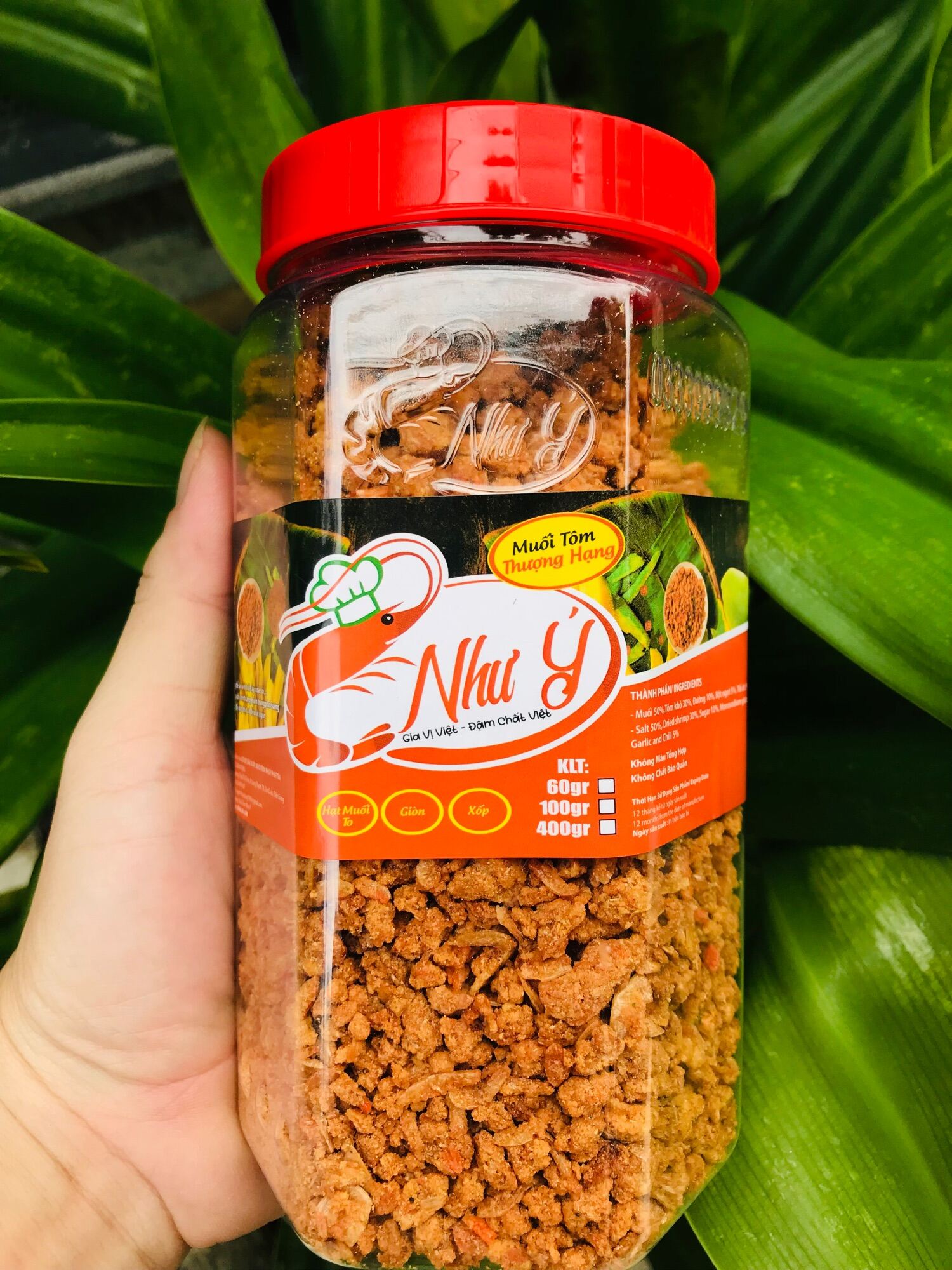 Muối tôm như ý hộp 400gr hàng chuẩn hộp dập logo nổi