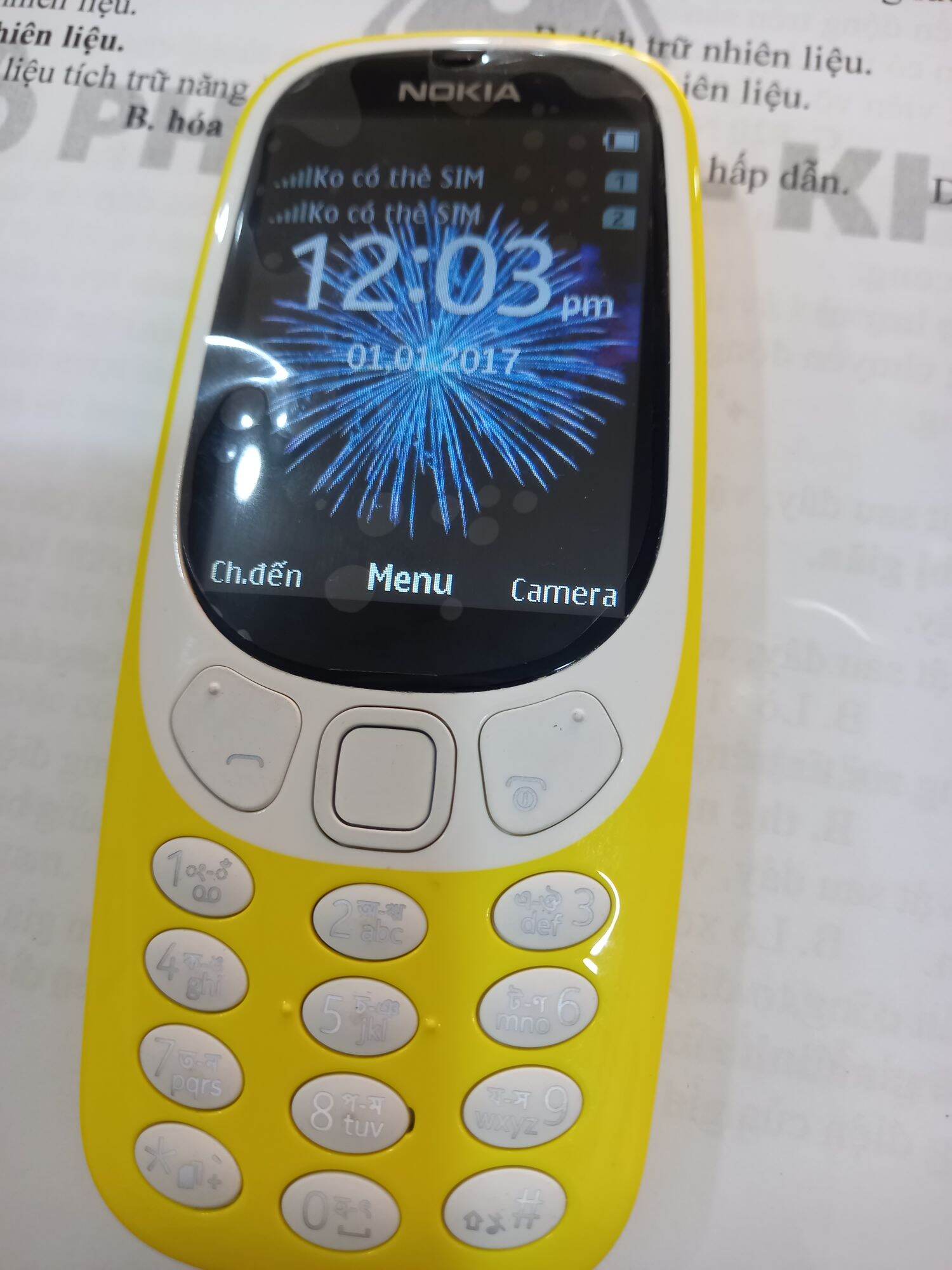 NOKIA 3310 {2sim} / chính hãng/đủ pk pin + sạc