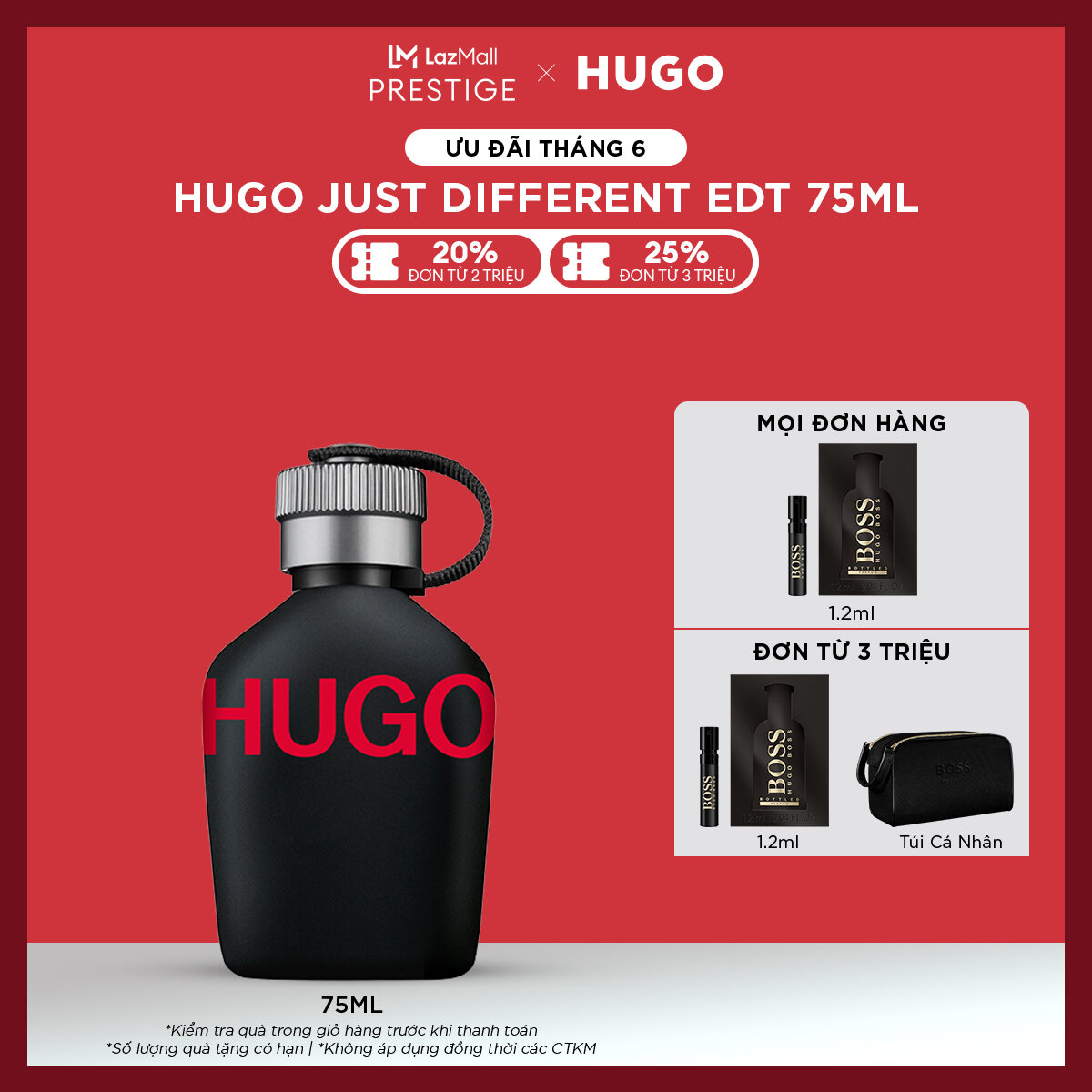 Nước hoa Nam HUGO Just Different EDT 75ml