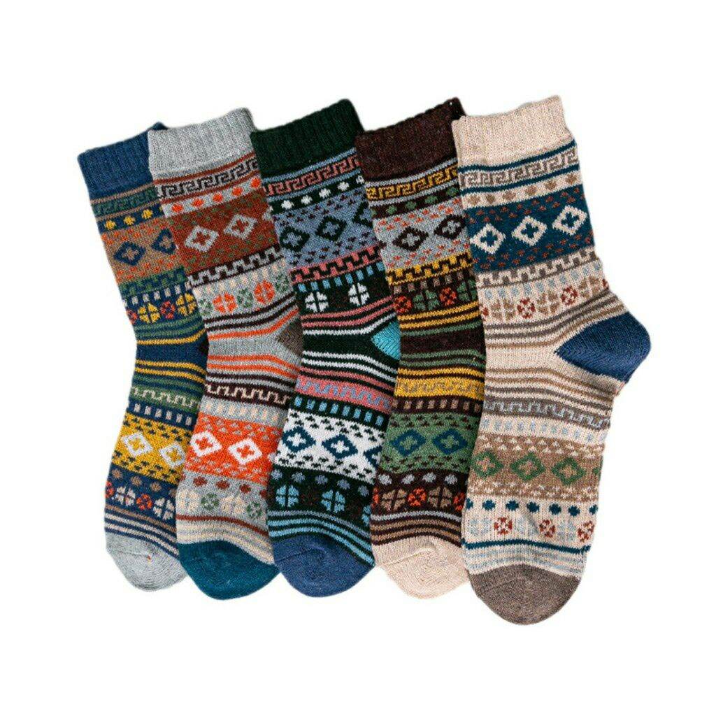 Set 5 đôi tất thổ cẩm mẫu 9