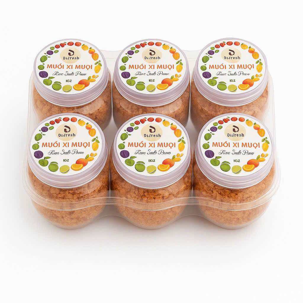 Lốc 6 Hũ Muối Ômai Xí Muội DLFRESH Đặc Sản Đà Lạt