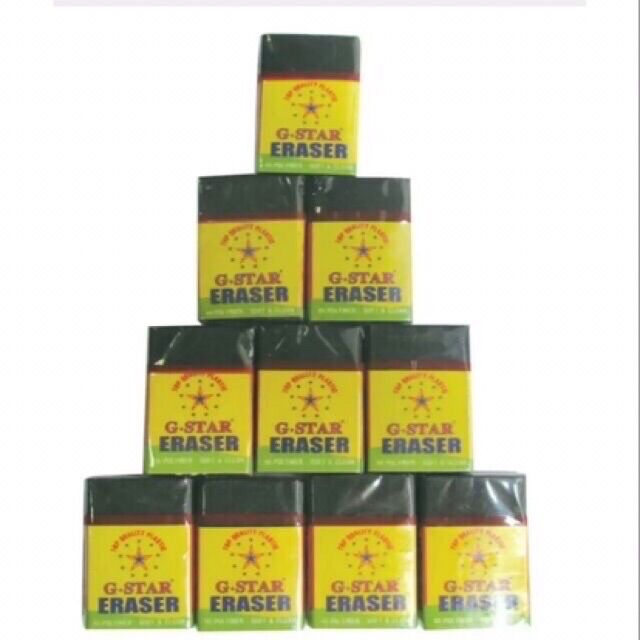 Set 10 cục GÔM (tẩy) học sinh (có 3 Màu)