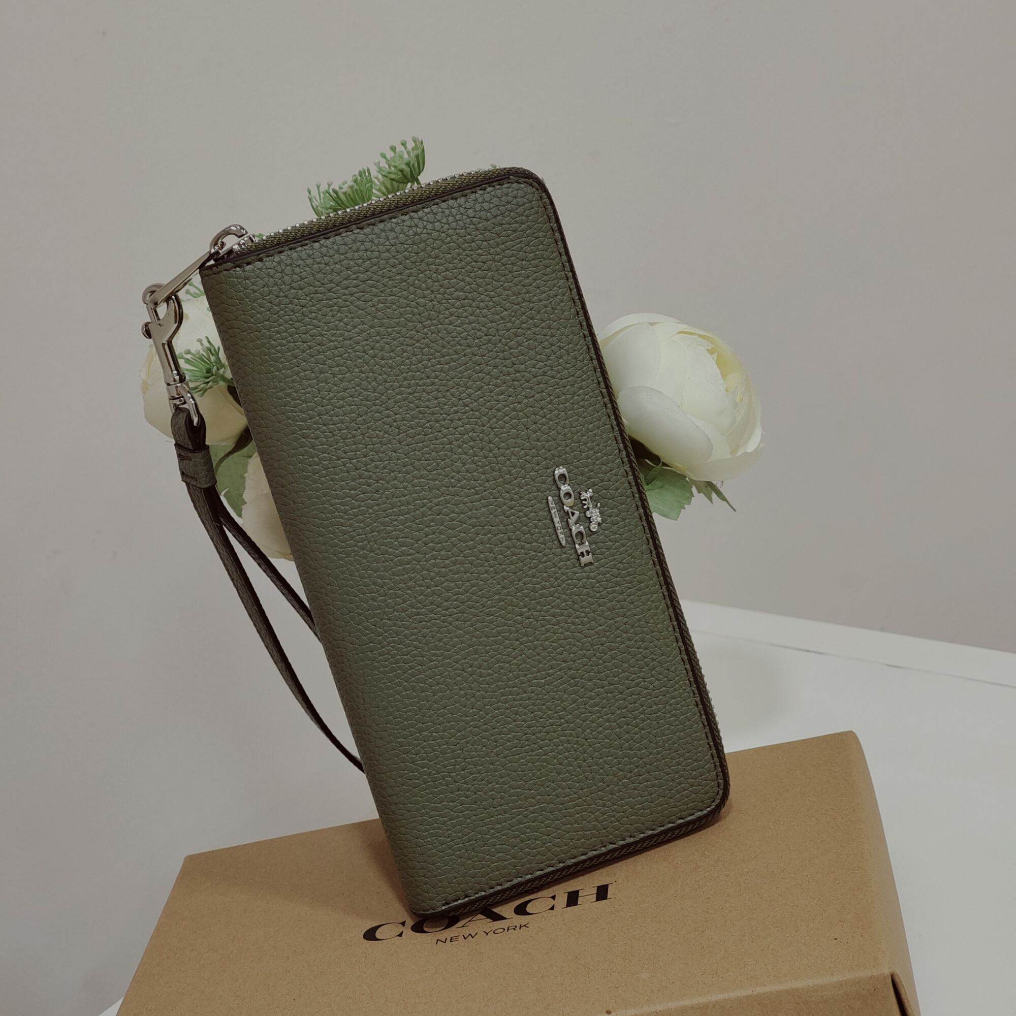 Ví COA*CH - LONG ZIP AROUND WALLET da thật xịn xò