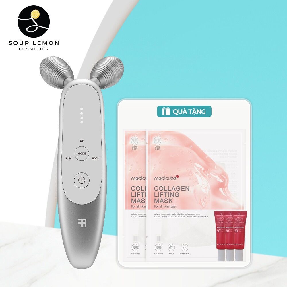 Thiết bị nâng cơ trẻ hoá da kèm gel 100ml medicube age-r derma ems shot